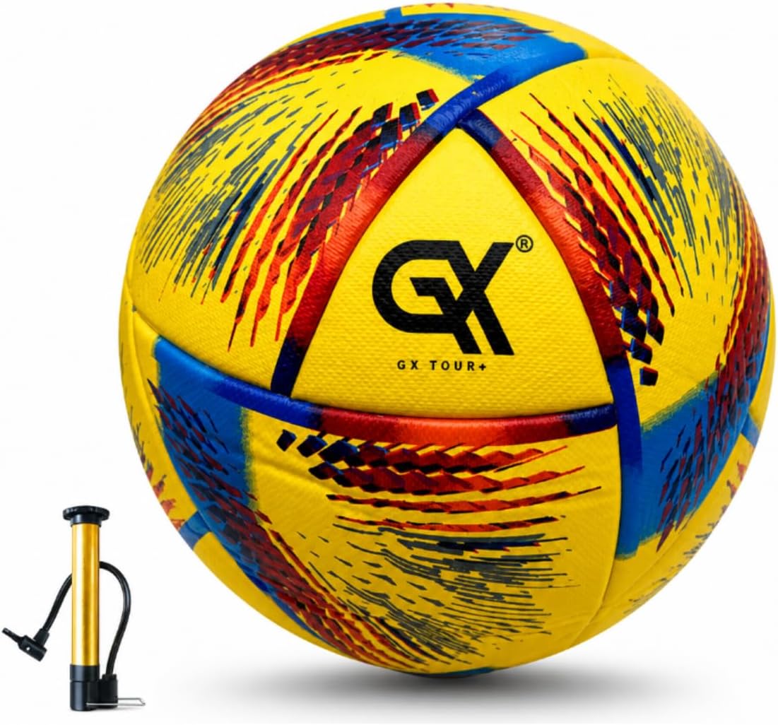 GX TOUR+ Balón de fútbol de poliuretano termoadherido tamaño 5 \u20...