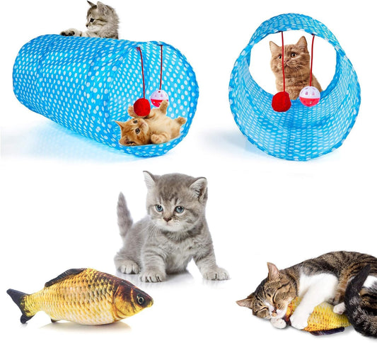 AILUKI 35 PCS Surtidos de juguetes para gatos y gatitos, variedad d...