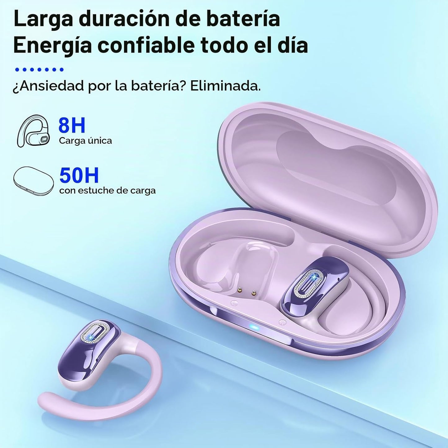 Auriculares abiertos, NUEVOS auriculares supraaurales con 4 micrófo...
