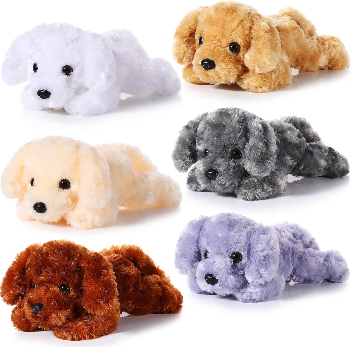 Harrycle 6 piezas de animales de peluche de 8 pulgadas para perros...