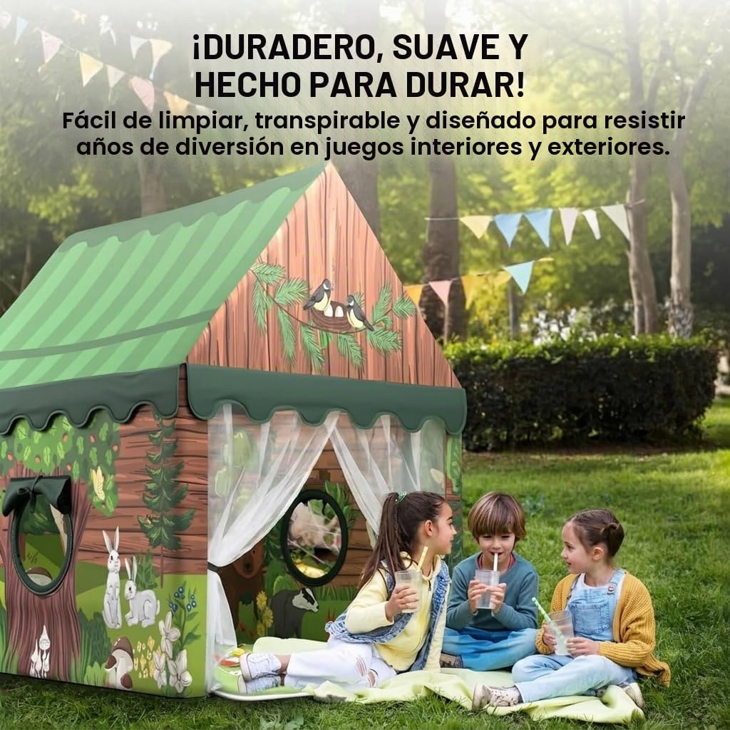 Tienda de campaña para niños, casa de juegos grande para niños y ni...