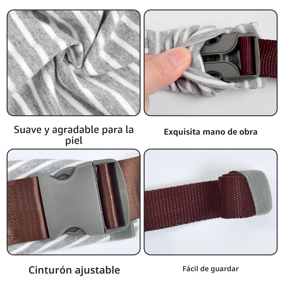 vrbabies Fulares portabebés para recién nacidos a niños pequeños, c...