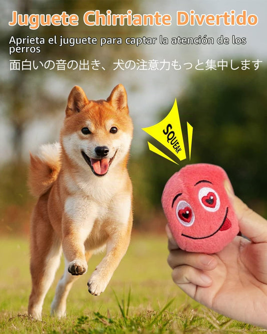 SCHITEC Juguetes chirriantes para perros, [6 unidades] Pelotas de f...