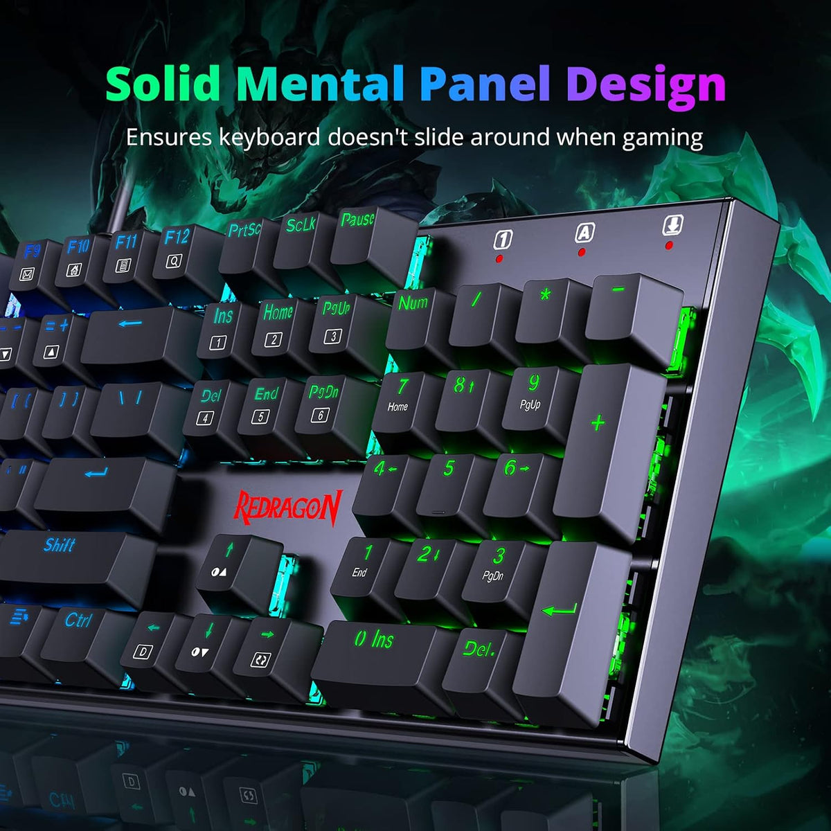 Redragon Teclado Mecánico para Juegos con Interruptores Rojos, Tecl...