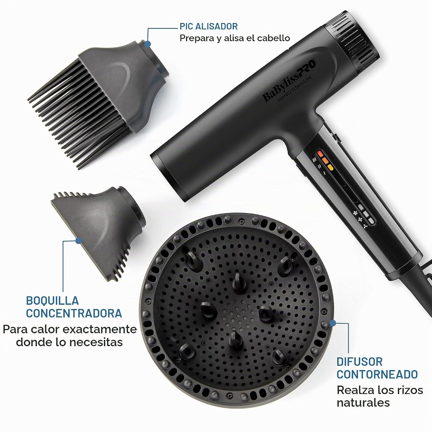BaBylissPRO Nano Titanium Profesional Nano Light Ionic Dual-Voltage...