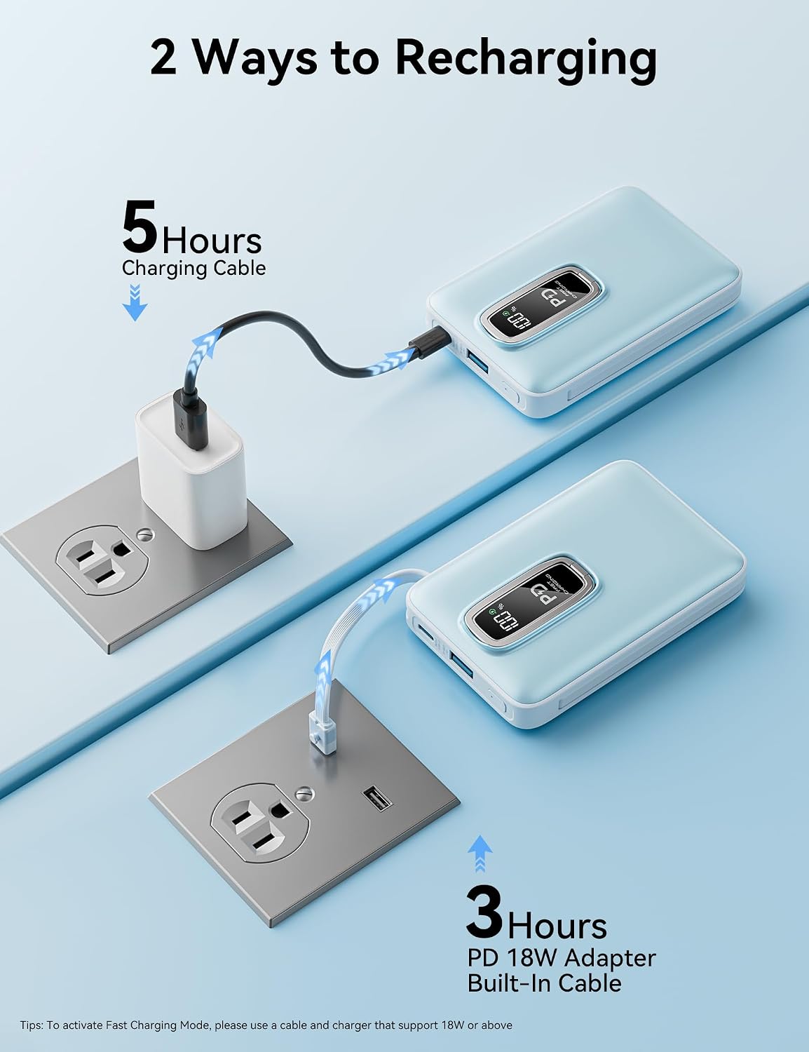 LENGSUM Cargador portátil MagSafe, 22.5 W 10000 mAh, banco de energ...