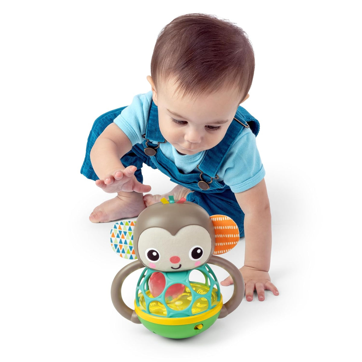 Bright Starts Grab &amp; Giggle Monkey - Juguete Sonajero Musical I...