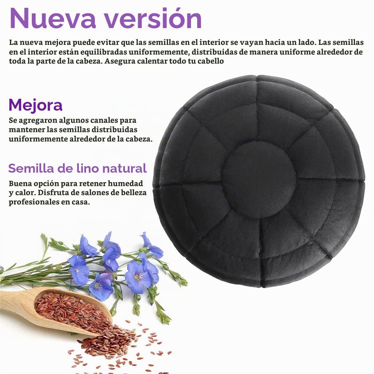Gorro térmico de acondicionamiento profundo, sin cordón, 100% algod...