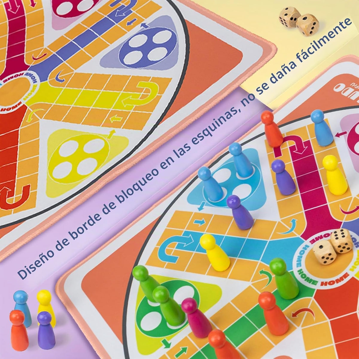Juego de mesa Ludo de 20 pulgadas, juego de Ludo para adultos para...