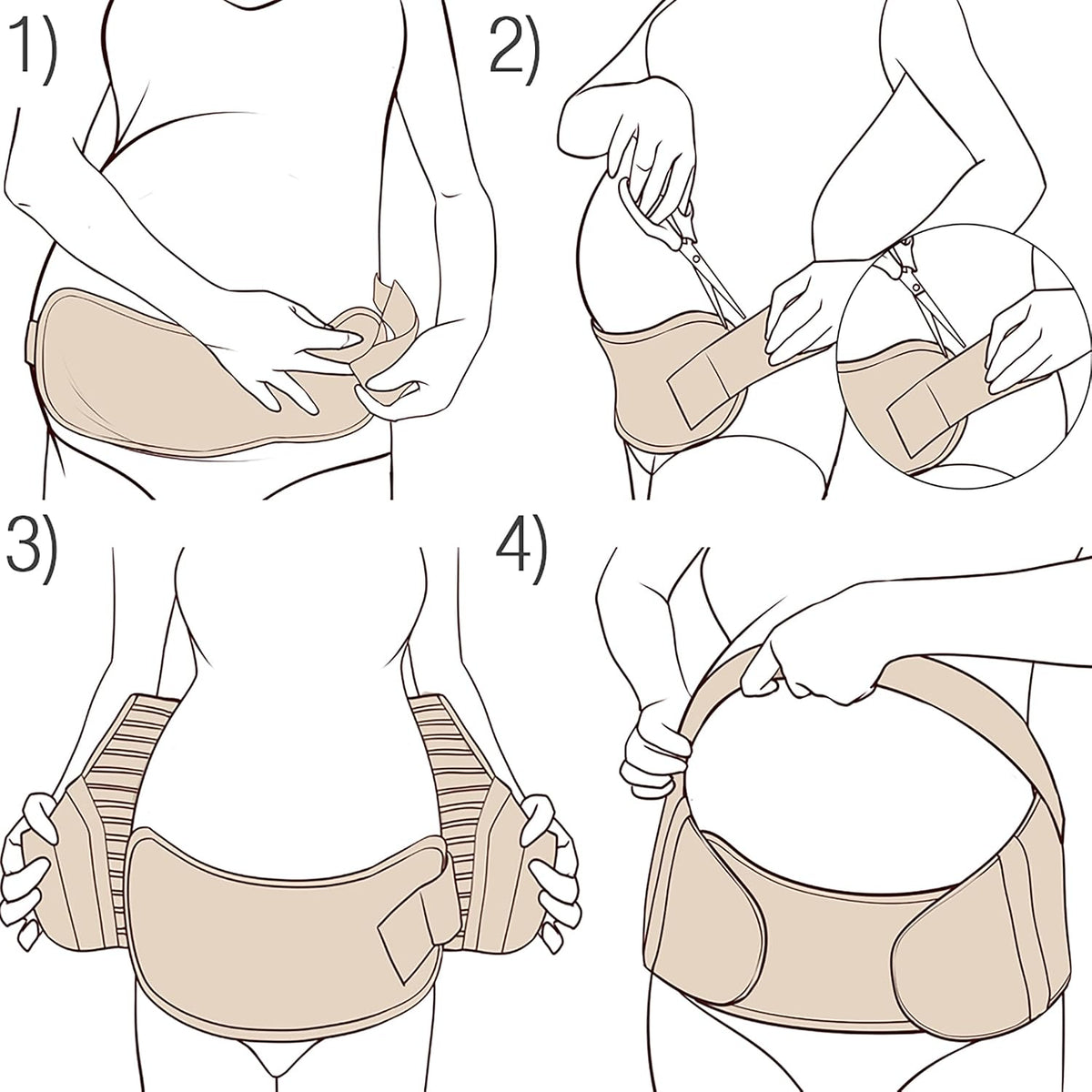 Cinturón de maternidad, marca NEOtech Care (TM), soporte para embar...