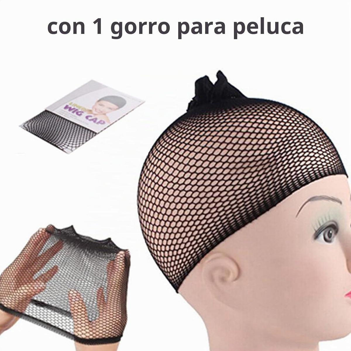 incohair Peluca de cabello sintético para hombre, de color marrón o...