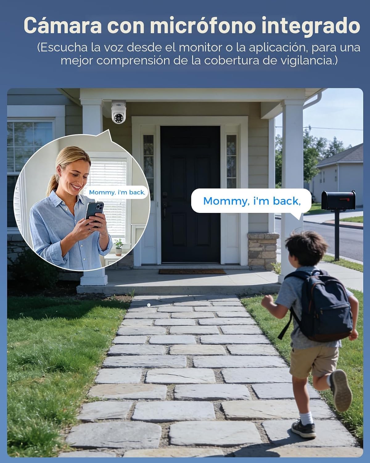 Hiseeu 360 ° View PTZ Sistema de cámara de seguridad con cable, 4ch...