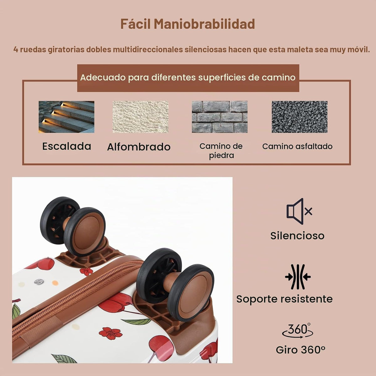 Somago Juego de equipaje para niños con mochila para niños y niñas,...