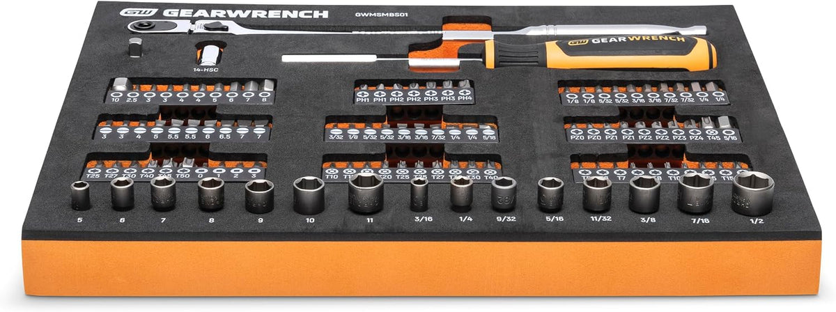 GEARWRENCH Juego de 105 herramientas para mecánicas con guía de 0.6...