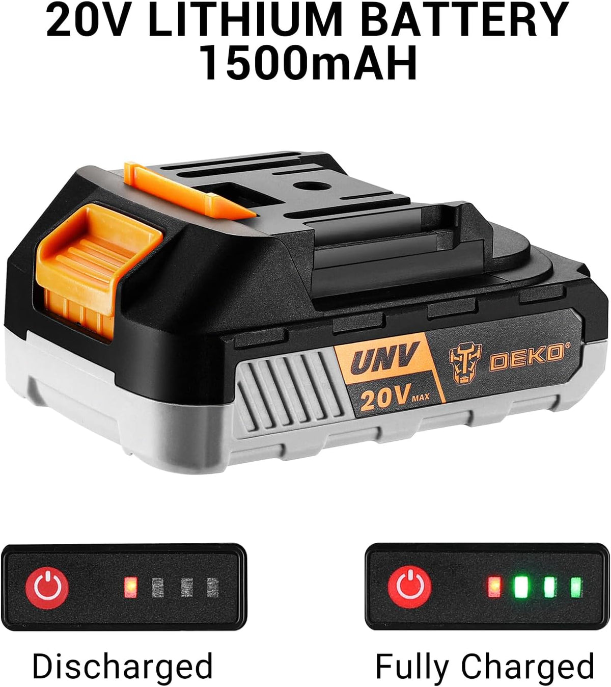 Taladro eléctrico inalámbrico: Deko Pro - Taladro inalámbrico de 20...