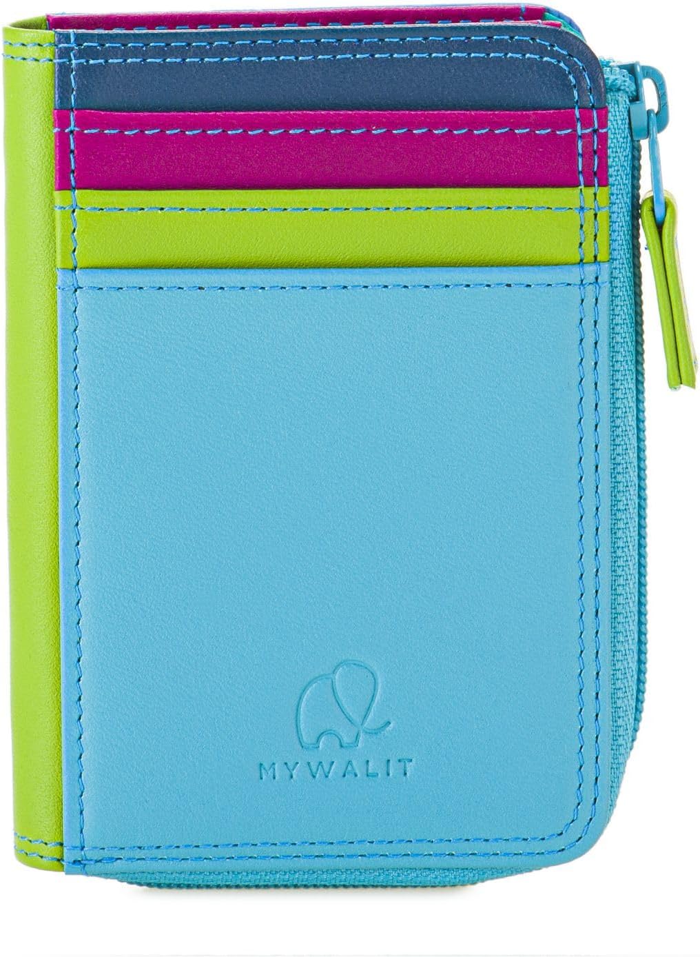 Mywalit Monedero Cartera ID Titular Cremallera Cuero Estilo 334