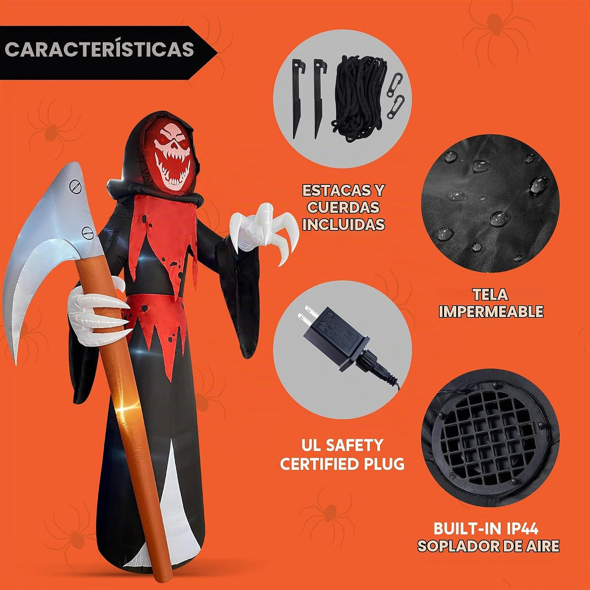 Joiedomi Decoración inflable de Halloween de 12 pies de alto, decor...