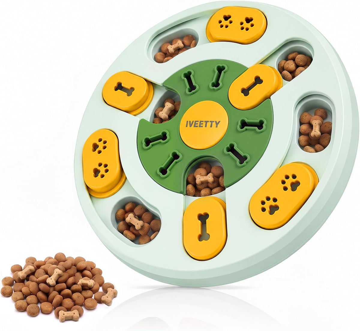 IVEETTY Juguete rompecabezas para perros, juguetes interactivos par...