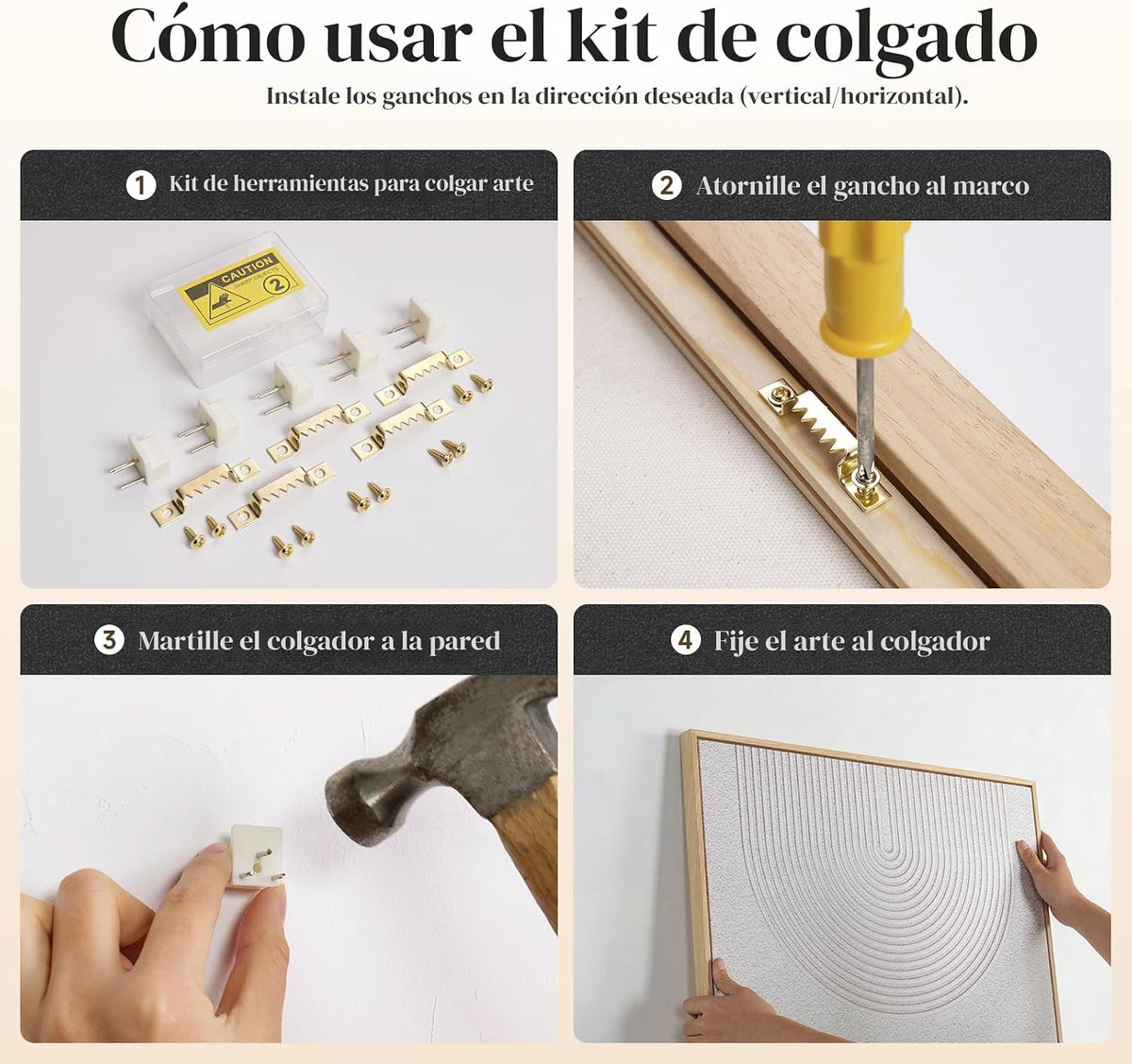 Arte de pared abstracto neutral enmarcado, juego de 2 impresiones e...