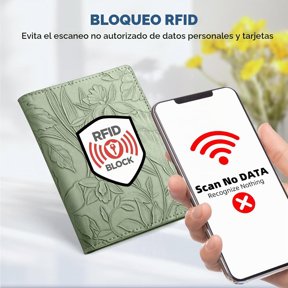 Tavonis Soporte para pasaporte para artículos esenciales de viaje,...