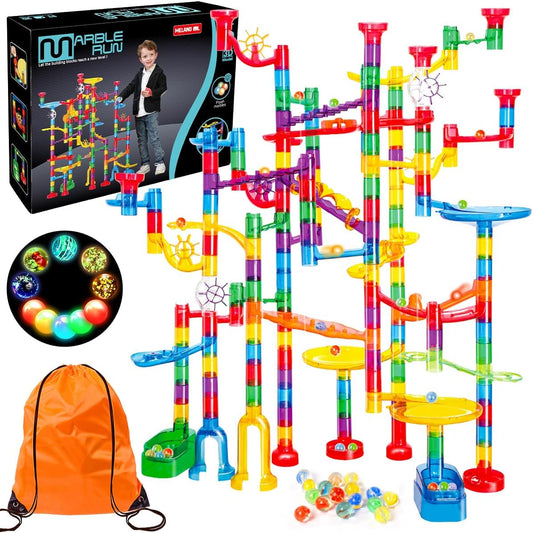 Meland Marble Run - Juego de construcción de laberinto de mármol de...