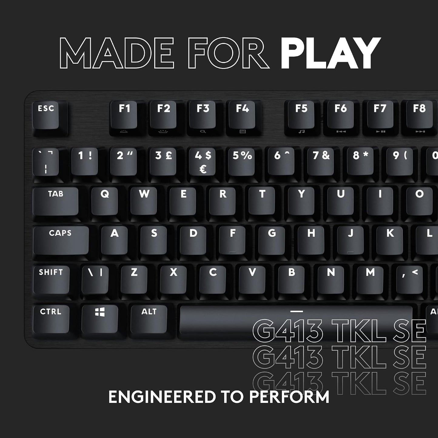 Logitech G Teclado mecánico para juegos 413 TKL SE - Negro | Interr...