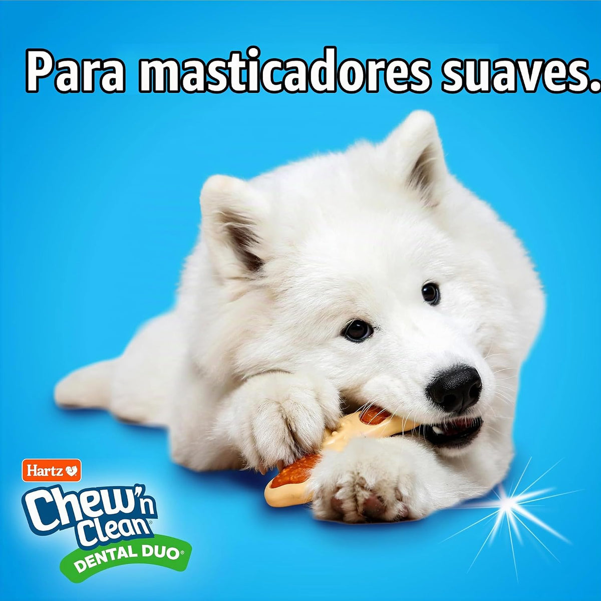 Hartz Chew \u2018n Clean juguete masticable y premio en uno con sab...
