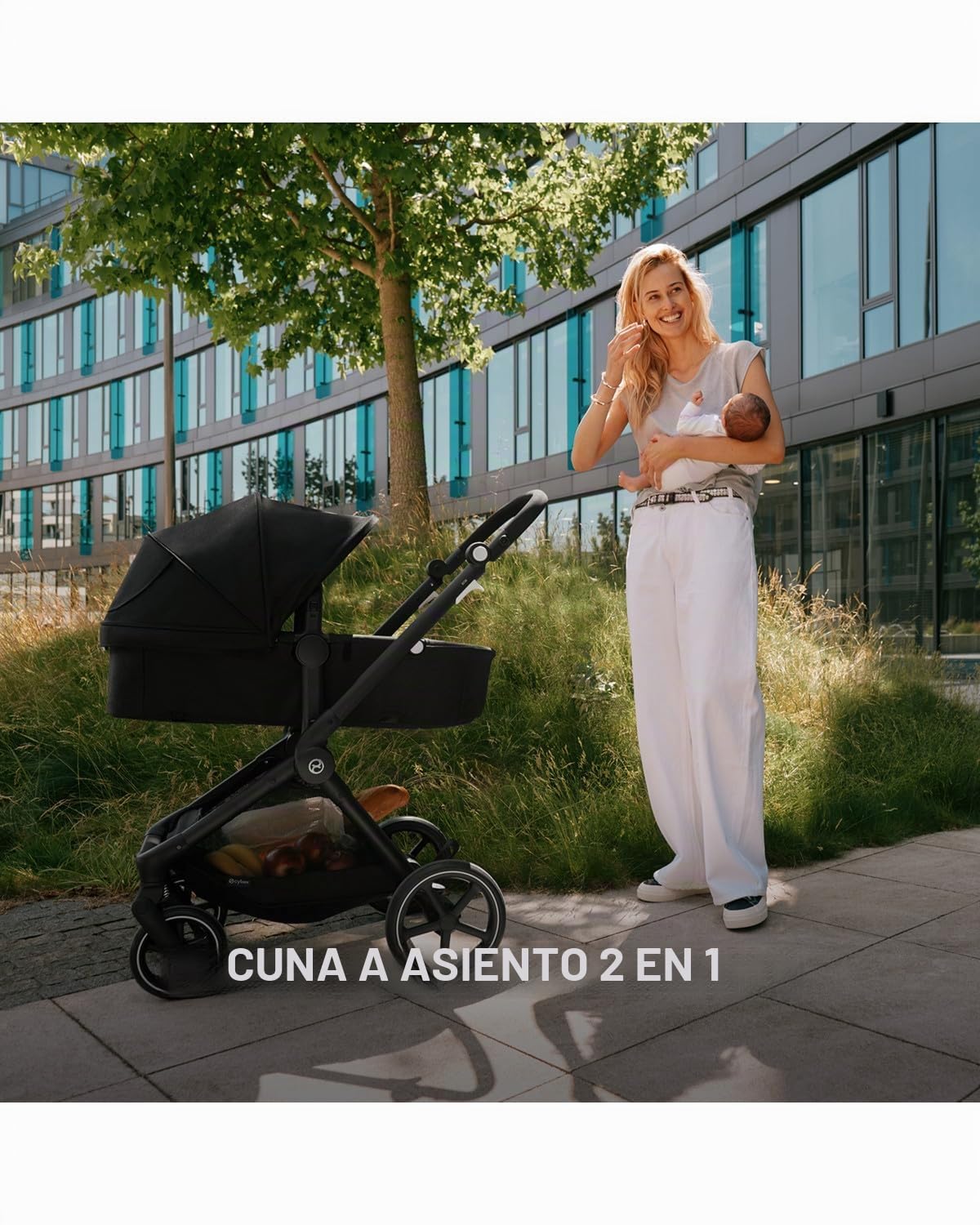 Cybex EOS 2 en 1 Cochecito de bebé + asiento de coche Aton G2 Combo...