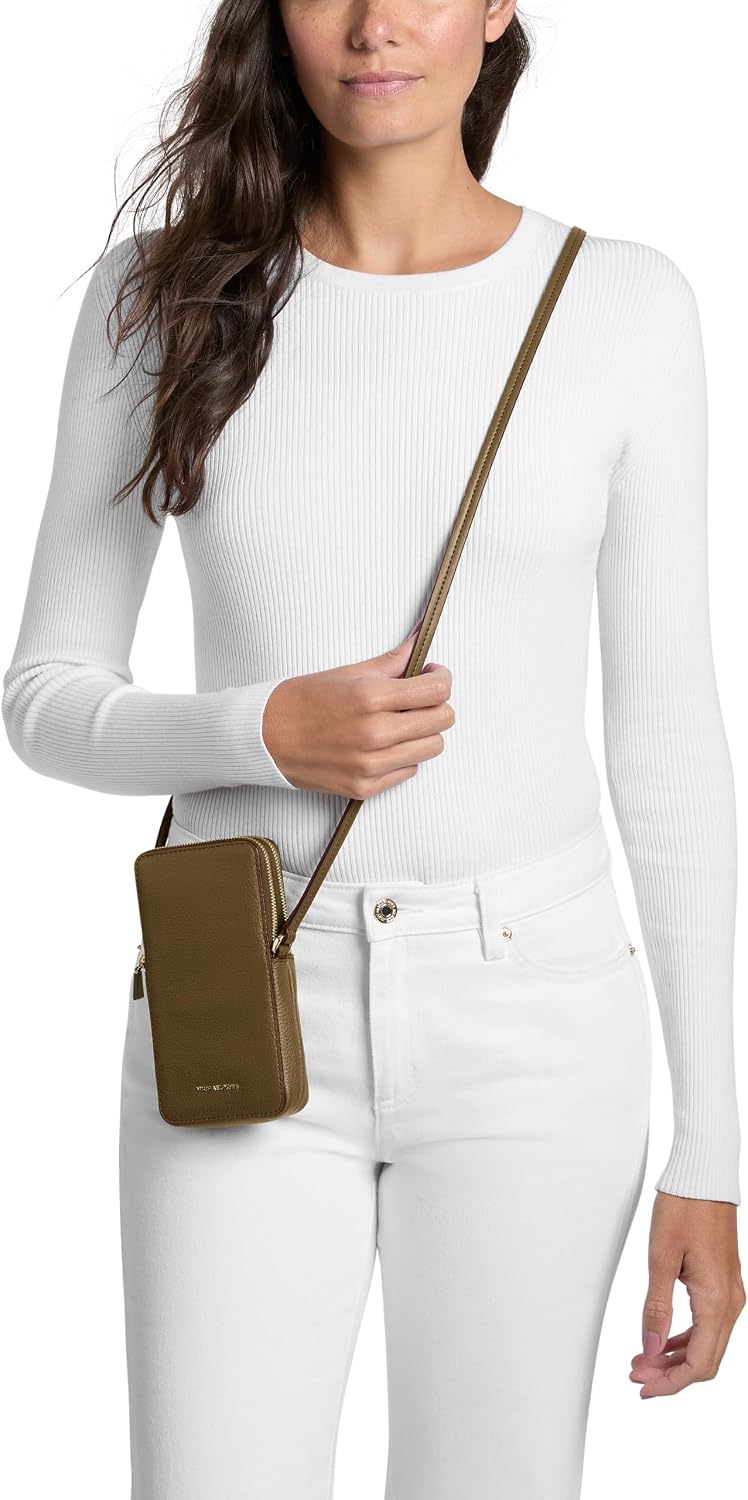 MICHAEL Michael Kors Jet Set - Bolso cruzado pequeño con doble crem...