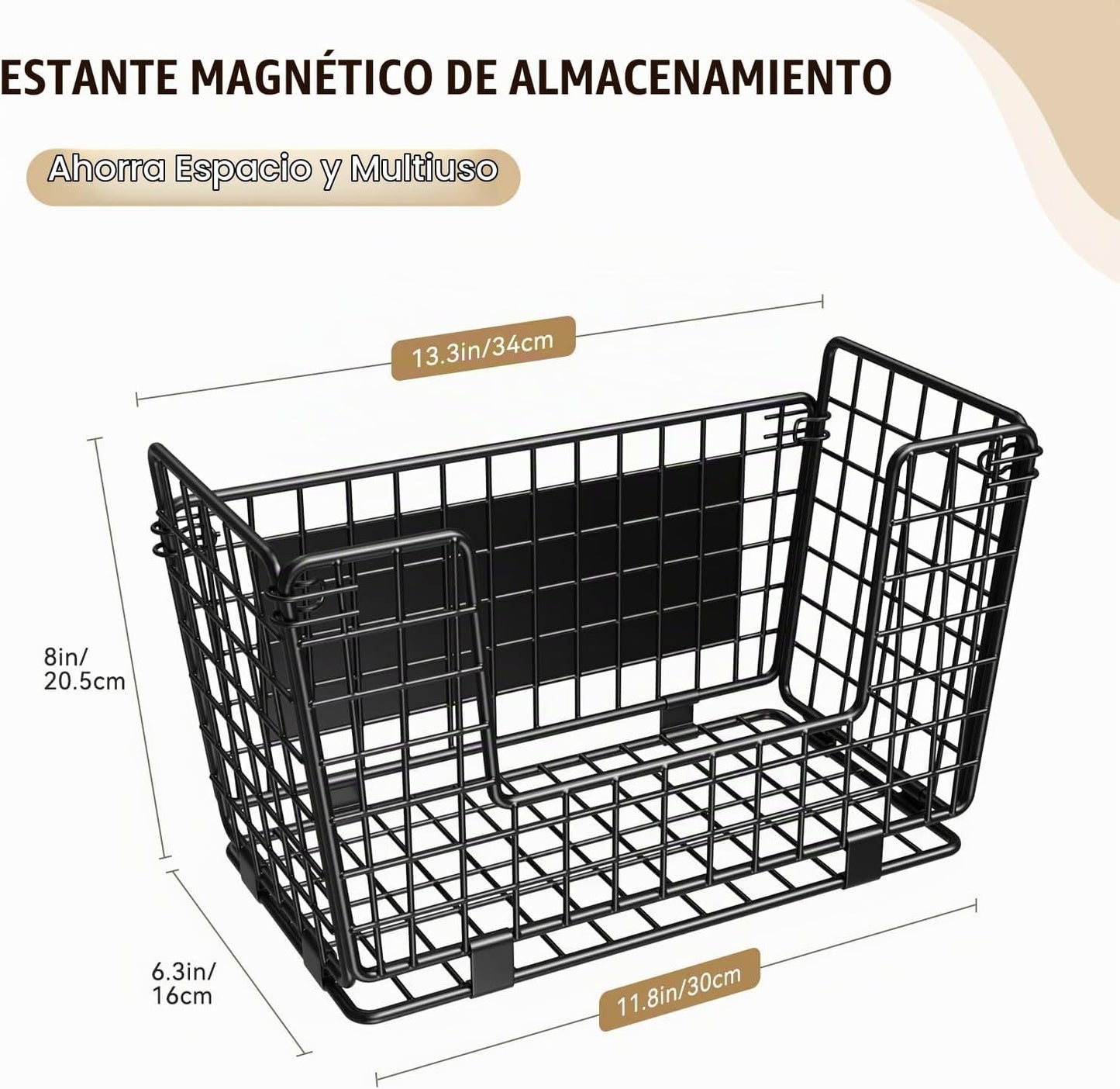 Estante magnético GGIU para frigorífico - Organizador de almacenami...