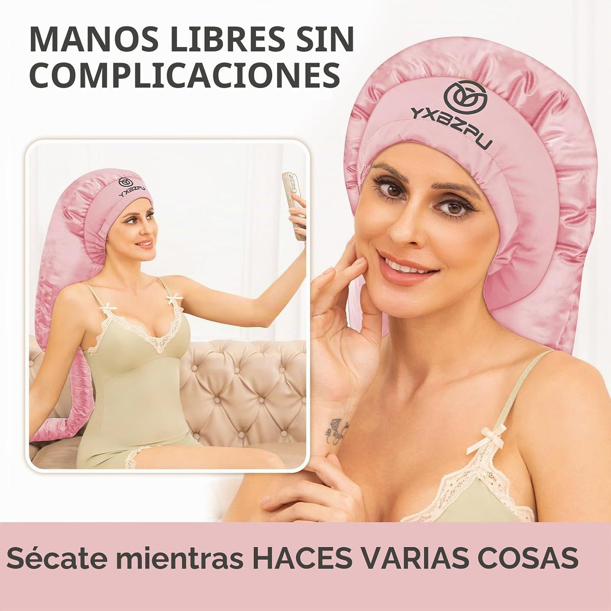 Secador de pelo con capucha, accesorio para secadora de pelo, tapa...