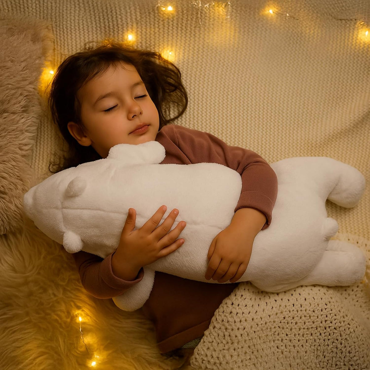 WEIGEDU Oso polar de peluche grande \u2013 Oso de peluche suave de...