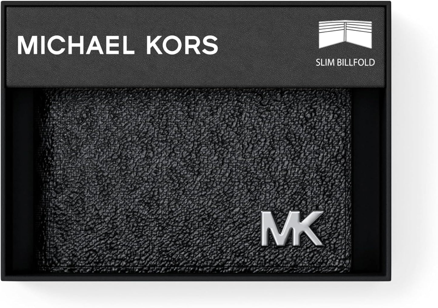 Michael Kors Cartera Billfold Mason para hombre, MK\/MK\/MK Signatu...