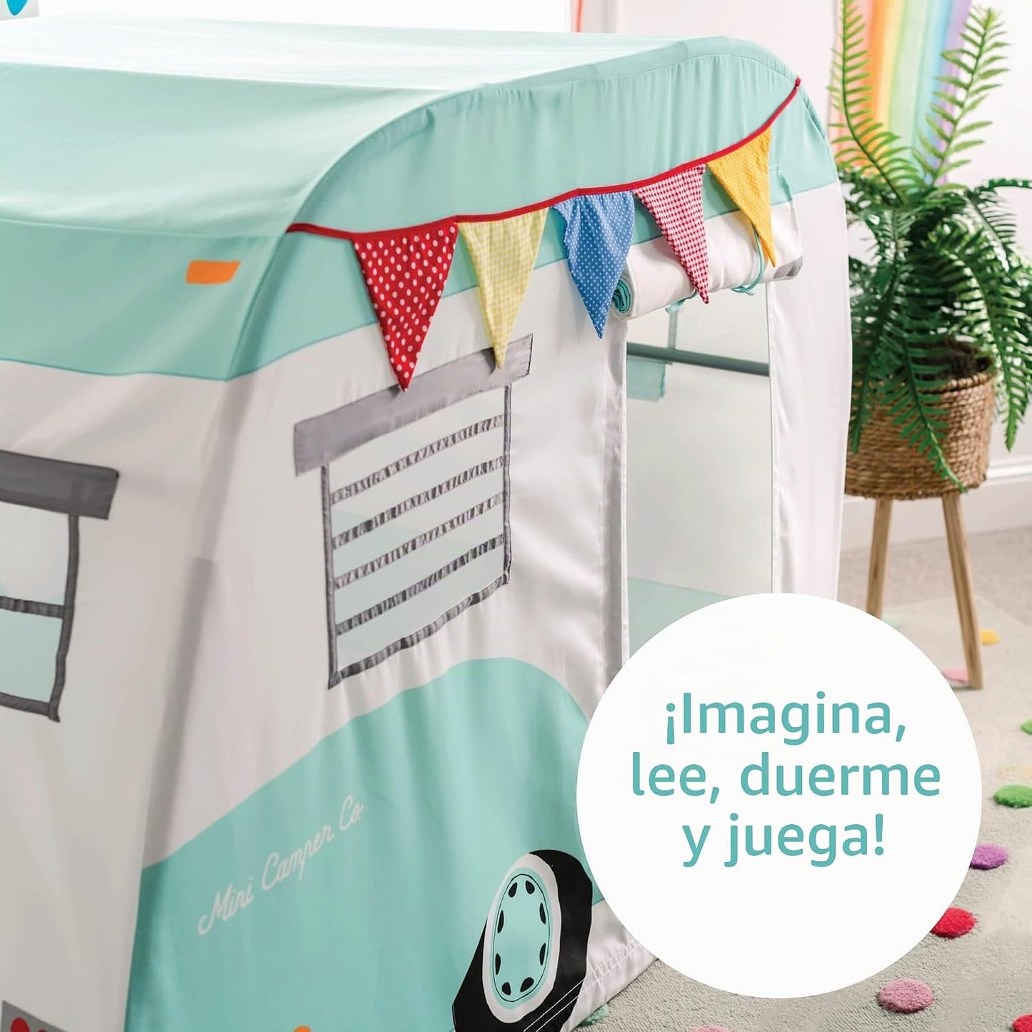 MindWare Camper Playhouse \u2013 Pretend, Fuerte interior para niño...