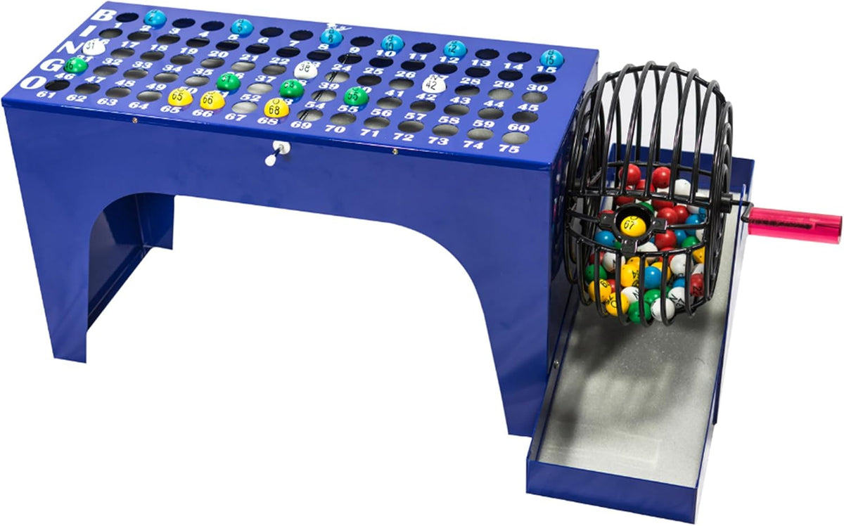 Juego de bingo de lujo MR CHIPS con bombo, bolas de 7\/8 pulgadas y...
