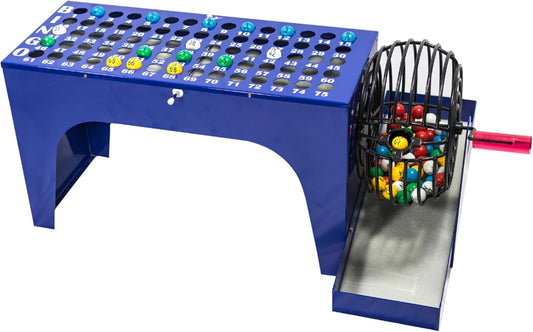 Juego de bingo de lujo MR CHIPS con bombo, bolas de 7\/8 pulgadas y...