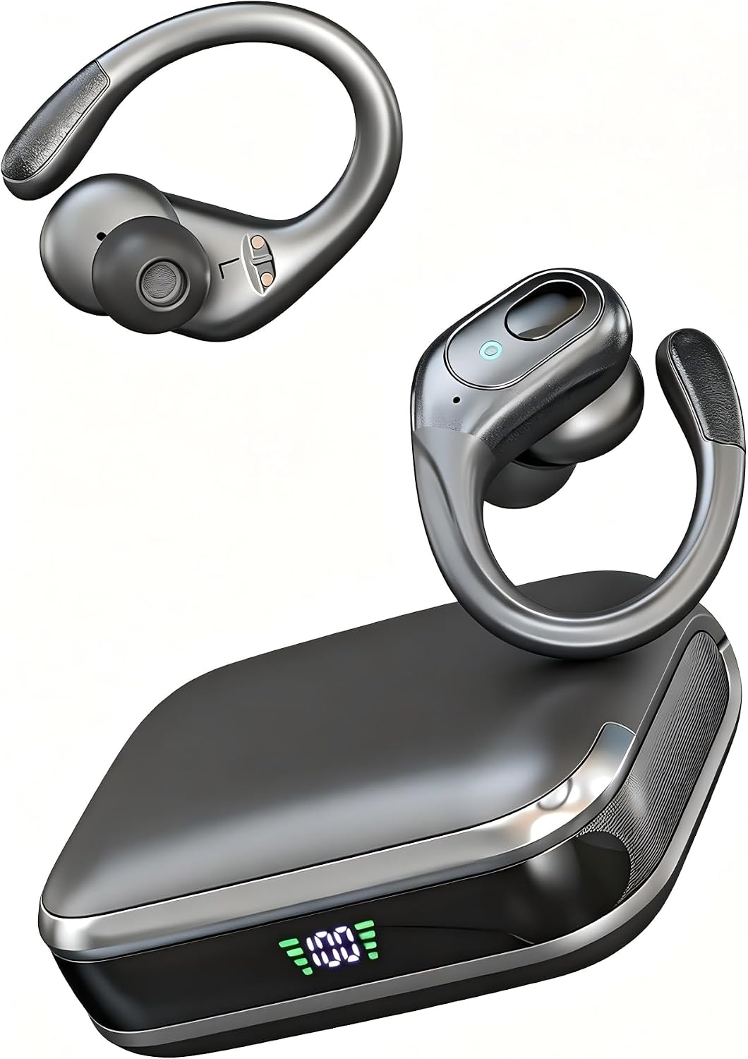 sajawass Auriculares inalámbricos, auriculares Bluetooth deportivos...