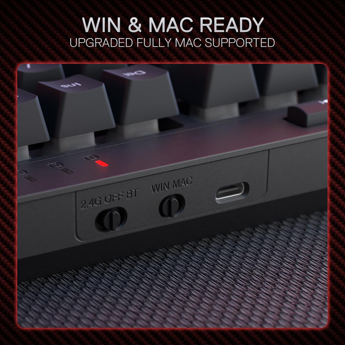 Redragon S142 Combo de teclado y mouse inalámbricos para juegos, te...