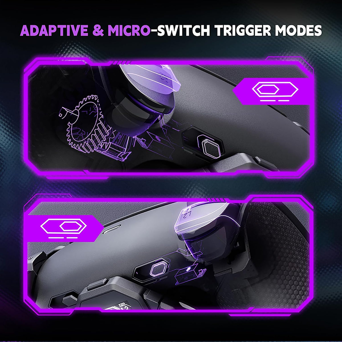 eXtremeRate SPARK Kit de paletas traseras para controlador PS5 BDM-...