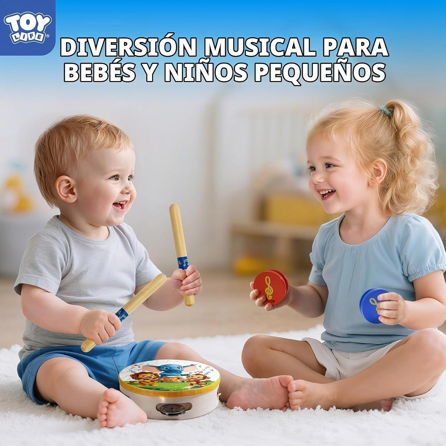 TOY Life - Instrumentos musicales para niños pequeños, juguetes mus...