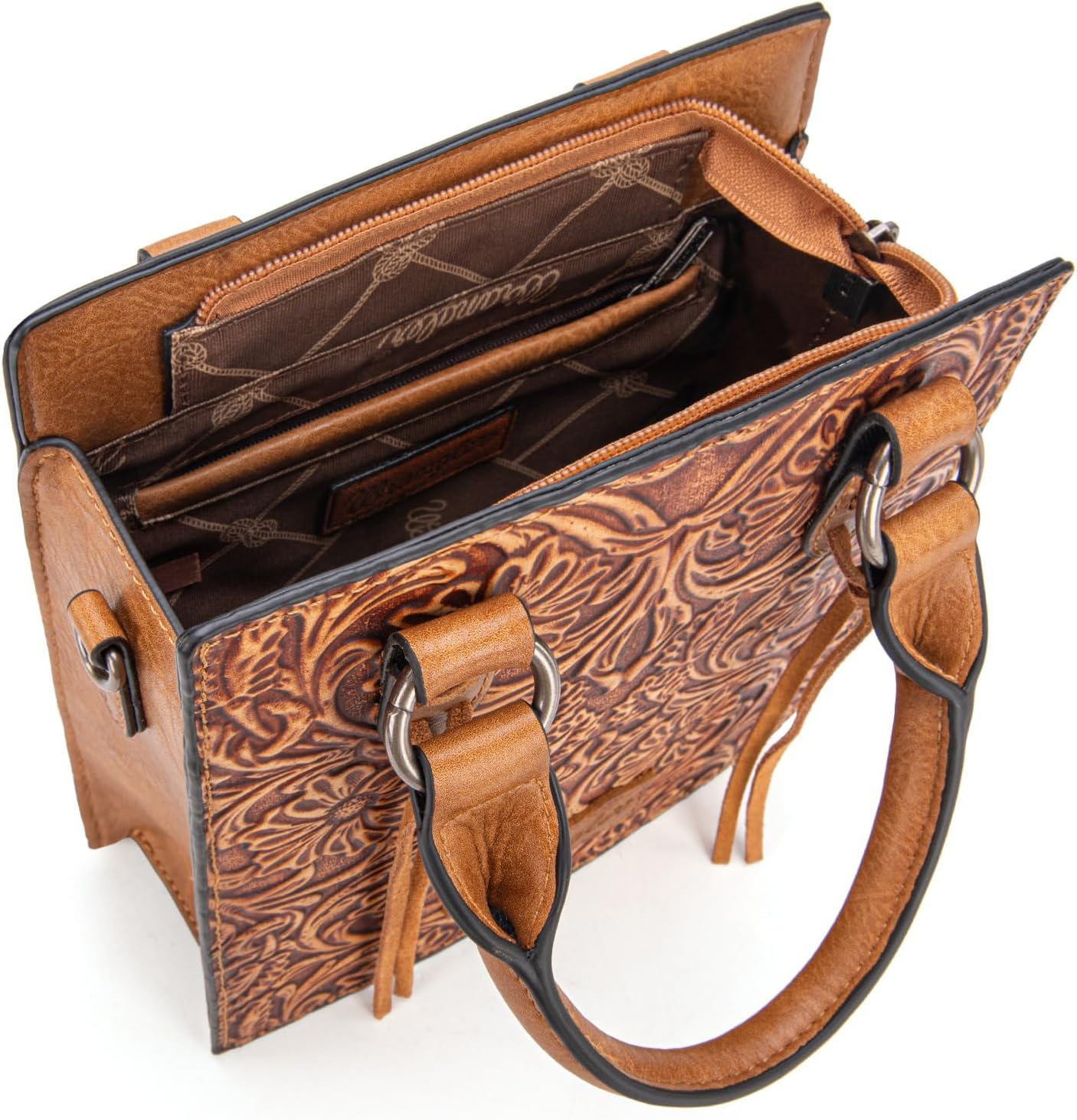 Wrangler Bolso Cruzado en Relieve para Mujer con Asa Superior, Bols...