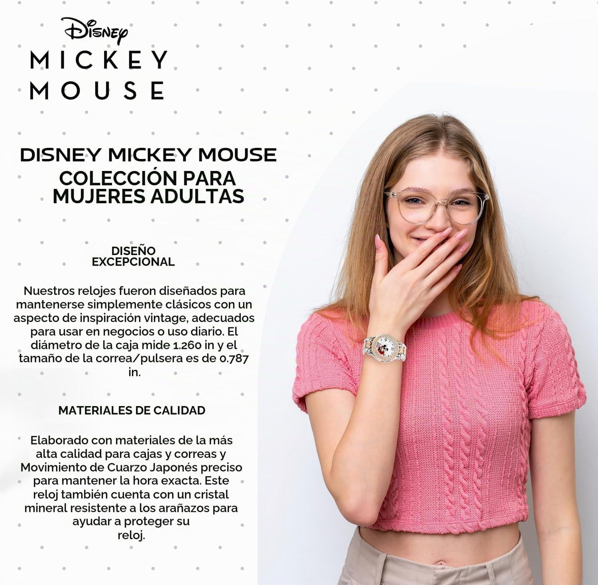 Disney Reloj Mickey Mouse \u2013 Elegante y divertido reloj de Mick...