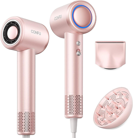 Secador de pelo con difusor, secadores de pelo CONFU para mujeres,...
