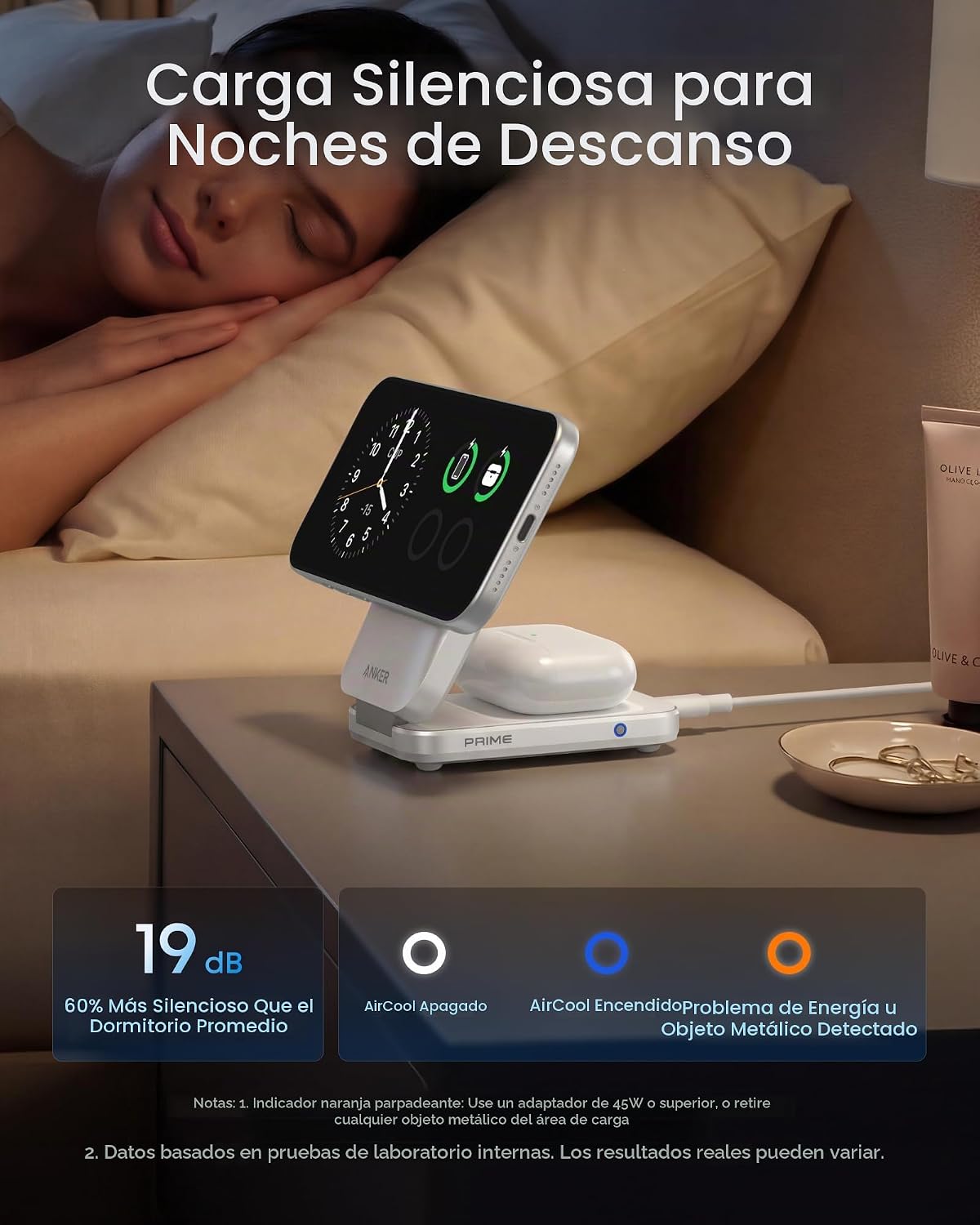 Anker Cargador MagSafe plegable Prime de 25 W, estación de carga 3...