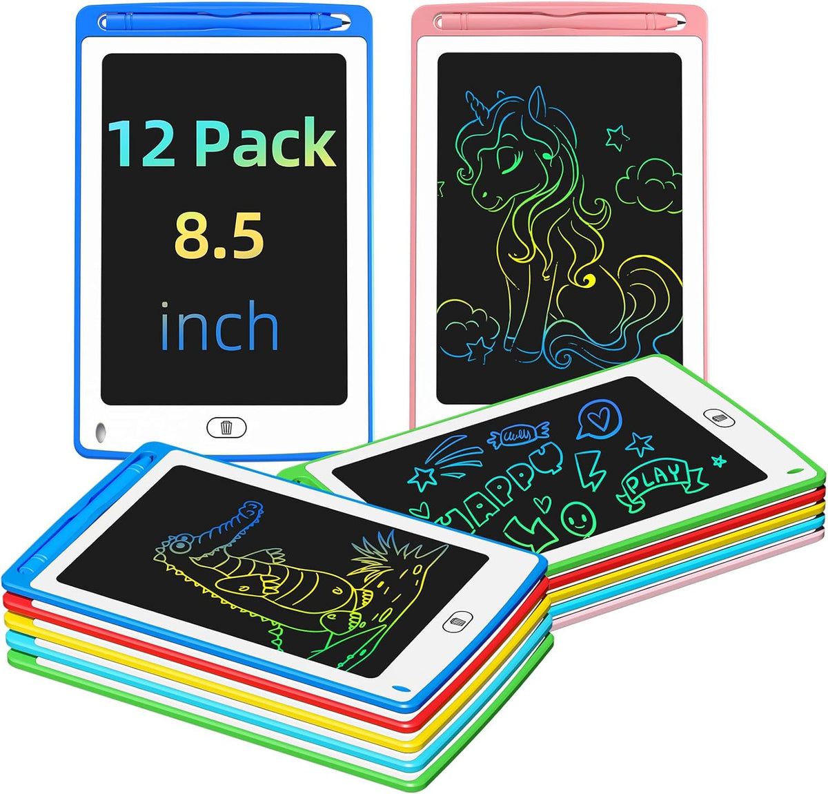 Tabla de escritura LCD para fiesta para niños, tablero de garabatos...
