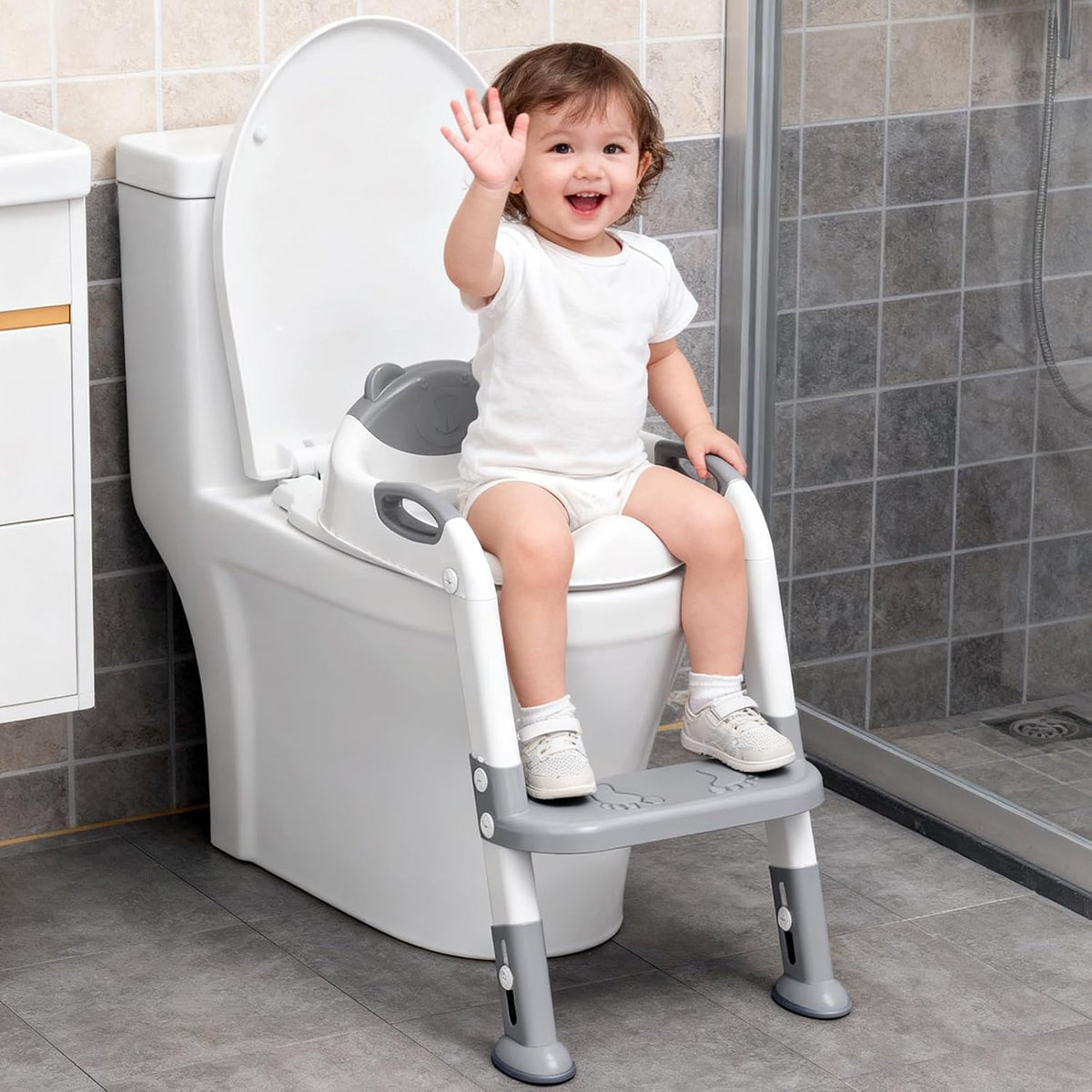 Inodoro de entrenamiento para ir al baño para niños pequeños, asien...