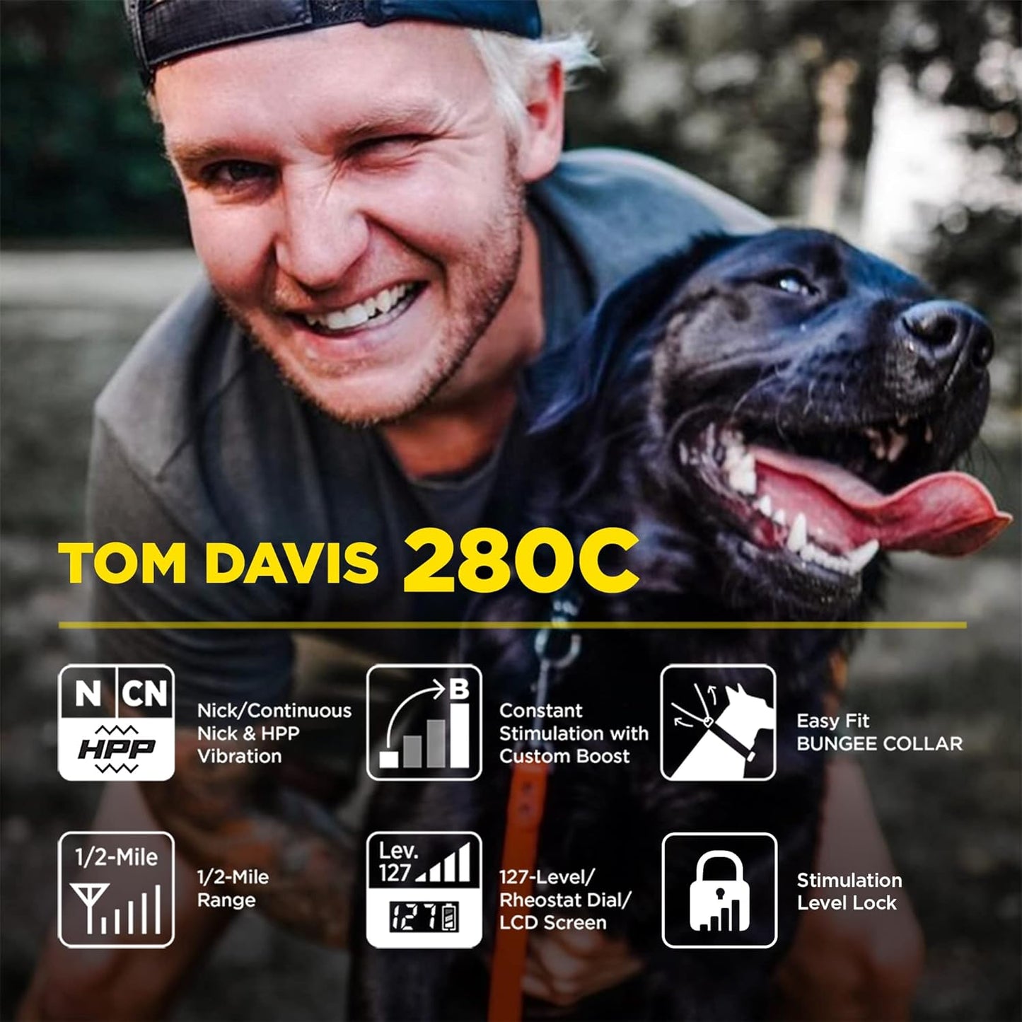 Dogtra E-Collar Tom Davis 280C Boost &amp; Lock, Collar de entrenam...