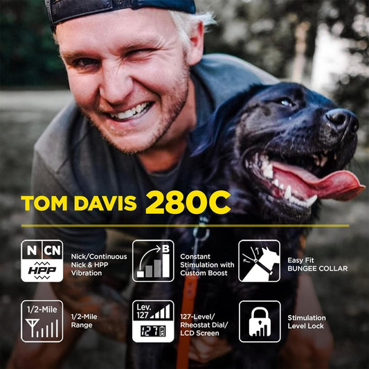 Dogtra E-Collar Tom Davis 280C Boost &amp; Lock, Collar de entrenam...