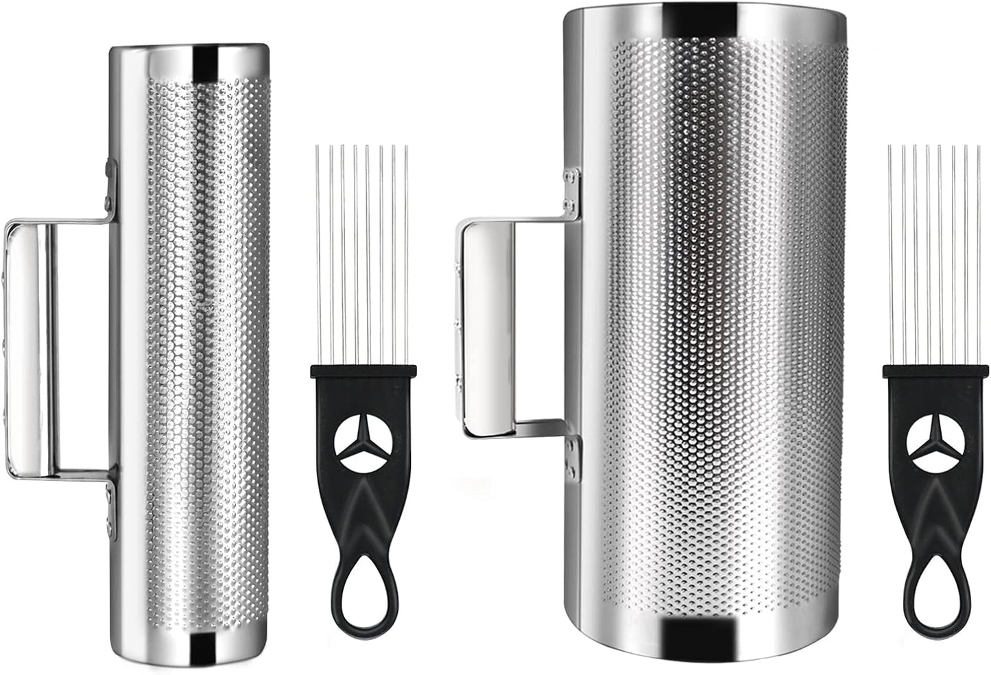 Soulmate Guiro Instrument Guiro Shaker de acero inoxidable 3 "1...