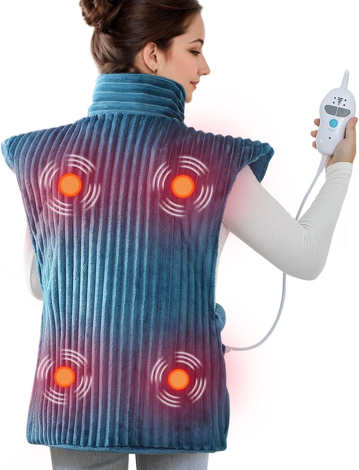 Dowin Almohadillas térmicas para aliviar el dolor de espalda, almoh...
